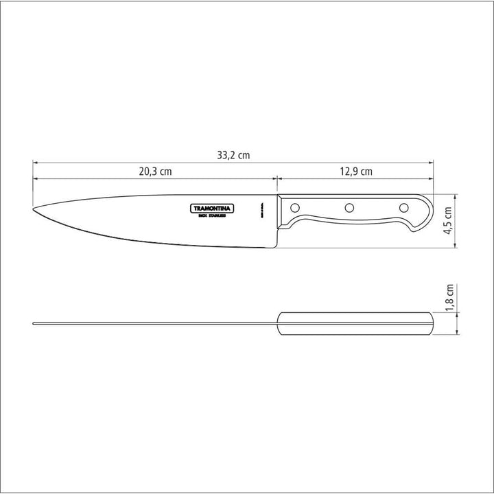 Set de tacâmuri pentru grătar Tramontina, 14 piese, din oțel inoxidabil, set pentru grătar cu tacâmuri pentru friptură Bucatarie Naty Shop
