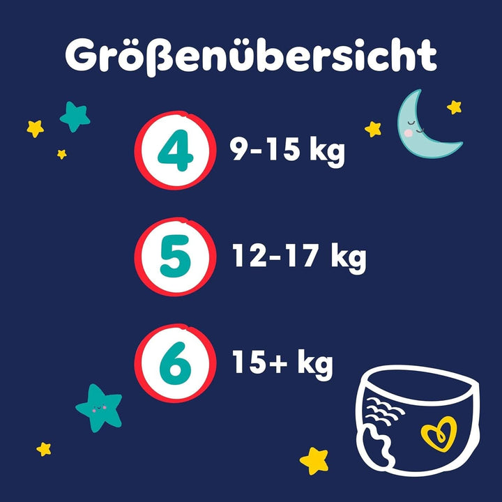 Pampers Night Nappies Pants, pantalonii pentru scutece oferă protecție suplimentară pentru întreaga noapte Mama si Copilul Naty Shop