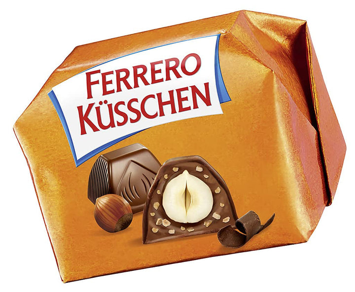Ferrero Kisses Classic – Alune prăjite crocante acoperite cu ciocolată fină Bomboane de Ciocolata Naty Shop
