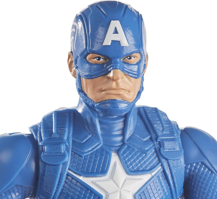 Marvel Avengers Titan Hero Series Blast Gear Captain America Action Figure, jucărie mare de 30 cm, pentru copii cu vârsta peste 4 ani, albastru Action figures Naty Shop
