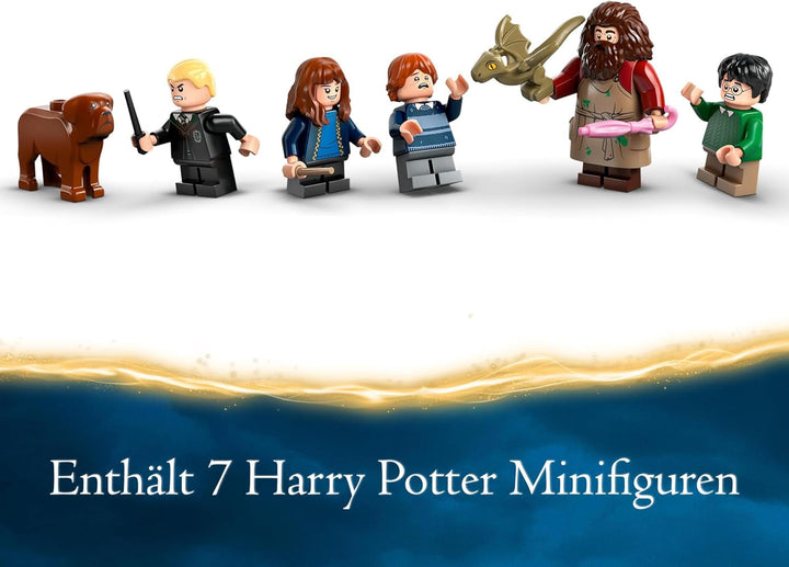 LEGO Harry Potter Hagrid's Hut: An Unexpected Visit Set Cu 5 Mini Figurine Și 2 Figurine Animale, Cadou Pentru Femei Și Bărbați, Jucărie De Aventură Magică, Set Fantasy 76428 Seturi de constructie Besuche den LEGO-Store