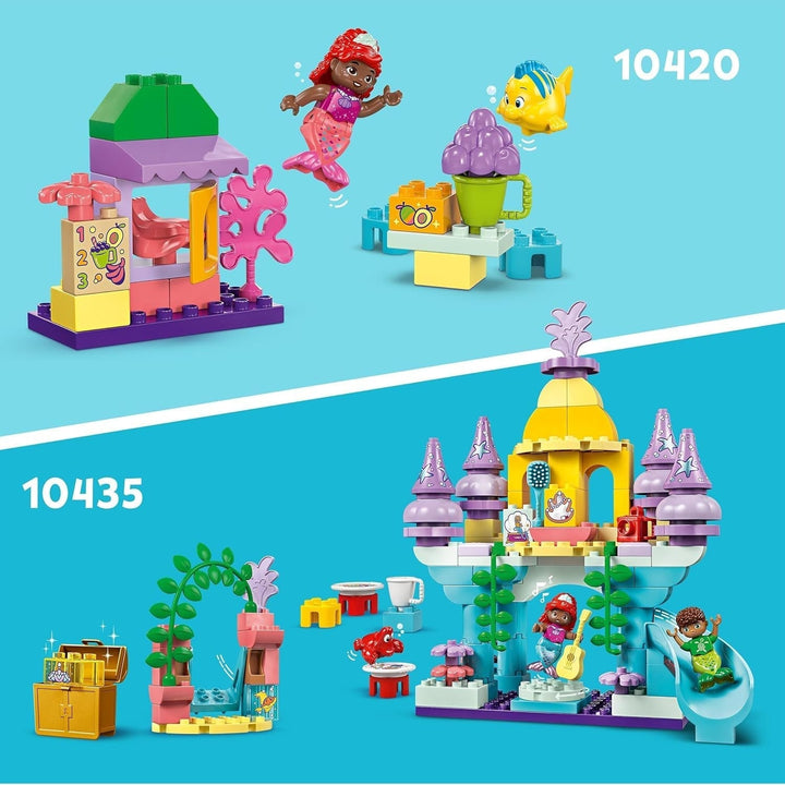 LEGO DUPLO | Disney Ariel's Magical Underwater Palace, jucărie educativă pentru Ariel sirena, castel subacvatic pentru copii cu vârsta de peste 2 ani 10435 Seturi de constructie Besuche den LEGO-Store