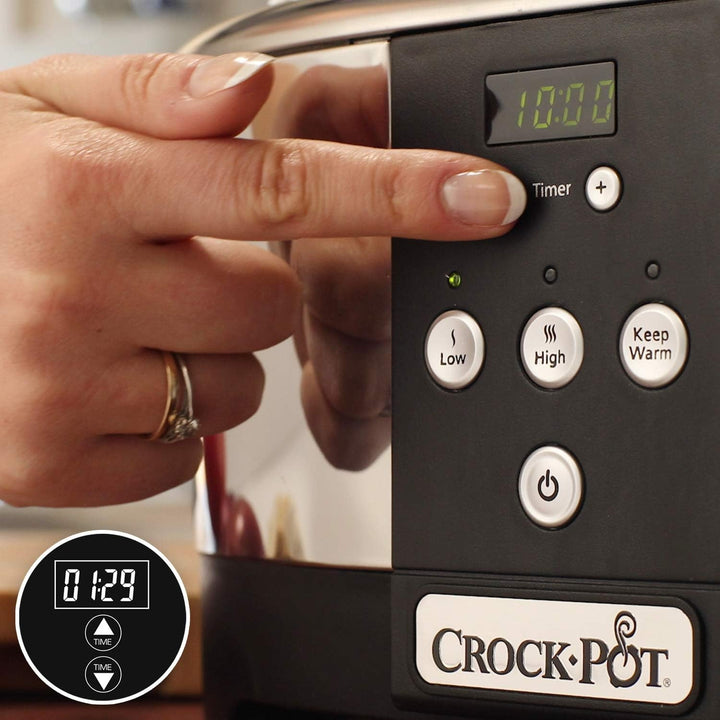 Crockpot, Slow cooker electronic, 5.7 L (5-6 persoane) Slow Cooker Naty Shop