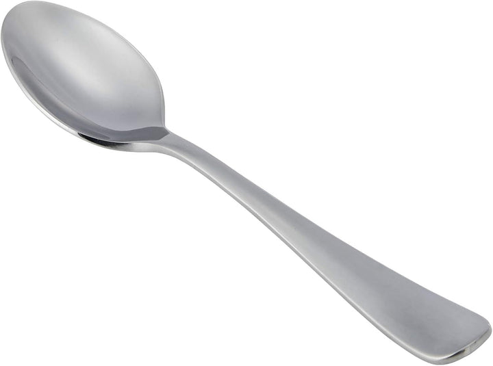 Lingură de cafea din oțel inoxidabil, design cu margini rotunde, pachet de 12, argintiu Bucatarie Naty Shop