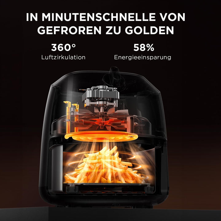Midea Hot Air Fryer 2L, 1150W Airfryer, fără ulei, Hot air fryer, Funcție de oprire automată Electrocasnice Naty Shop