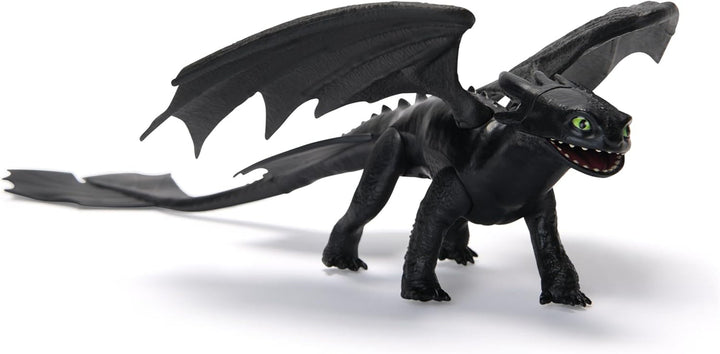 Dreamworks How to Train Your Dragon, 22cm lungime dragon de bază figura Toothless, jucărie pentru copii cu vârsta de 4+ Action figures Naty Shop Titlu implicit