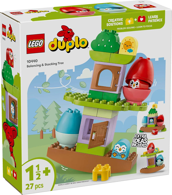 Copac LEGO DUPLO pentru echilibrare și stivuire, jucărie pentru dezvoltare, set de construcție pentru copii începând cu 18 luni, jucărie creativă pentru copii, jucărie educativă cu 2 păsări de jucărie 10440 Seturi de constructie Besuche den LEGO-Store