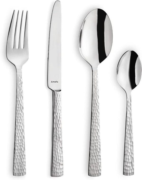 Set tacâmuri Amefa Felicity, 24 piese, pentru 6 persoane, oțel inoxidabil 18/0 Bucatarie Naty Shop