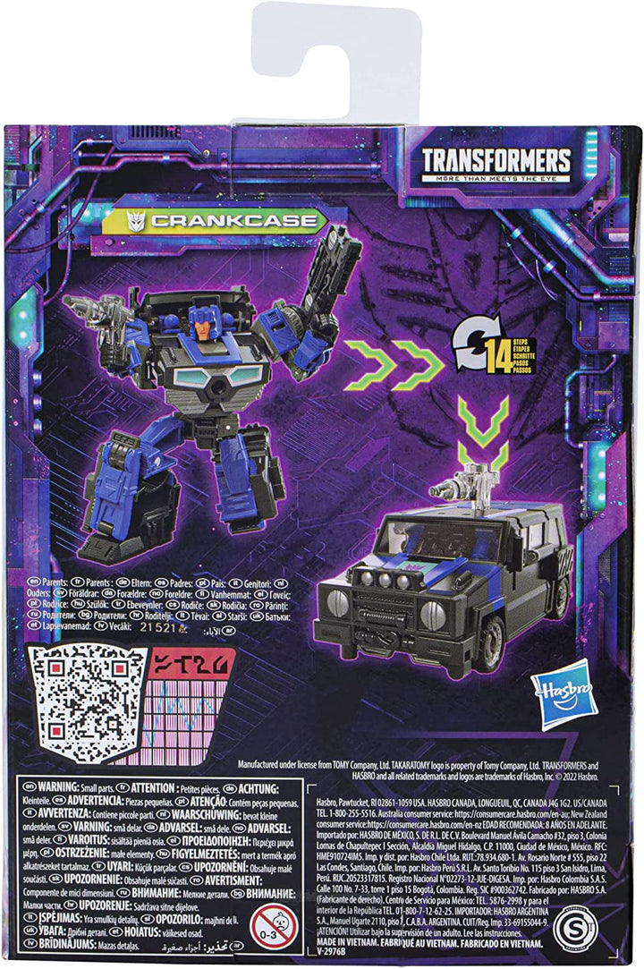 Transformers Generations Legacy Toy 14 Cm Large Deluxe Crankcase Action Figure, varsta 8+ Action figures Naty Shop