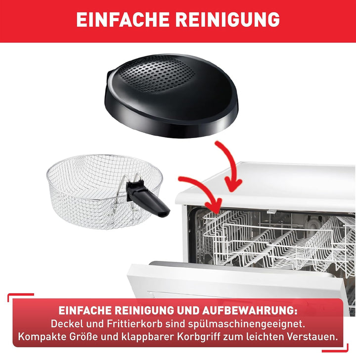 Friteuză Tefal Maxi Fry, Tehnologie Cool Wall, 1.2 Kg, termostat reglabil Electrocasnice Naty Shop