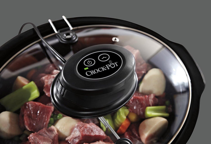 Slow cooker Crockpot cu funcție de amestecare automată, comenzi programabile, 5,7 L (pentru 5-6 persoane) Slow Cooker Naty Shop