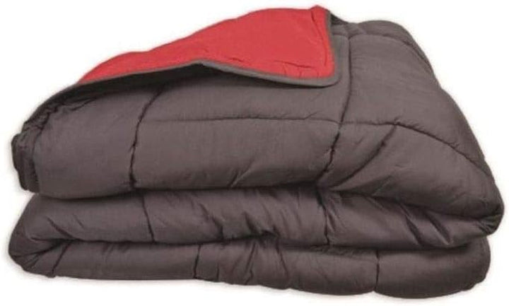 Calgary Duvet Cover Poliester gri/roșu, Poliester, Gri/roșu, 200X140X1 Cm Plapumi si pilote Naty Shop 260X240X1 cm