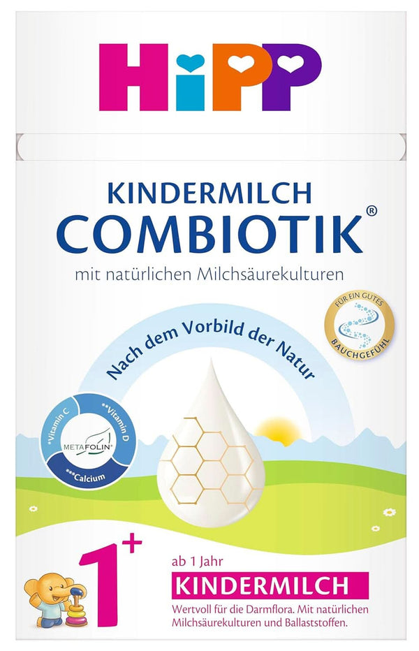 Hipp Milk Food Combiotik Lapte pentru copii organic Combiotik 1+, pachet de 4 (4X600G) Mama si Copilul Naty Shop