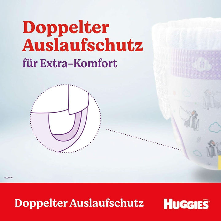 Huggies Ultra Comfort Pants, mărimea 5, 12 - 17 kg, Pentru copii activi, Cu indicator de umezeală și tehnologie cloud waistband, 128 scutece Mama si Copilul Naty Shop