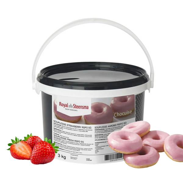 Glazura Souplesse Capsuna RSPO/SG 3Kg Materii Prime Profesionale Nati Shop