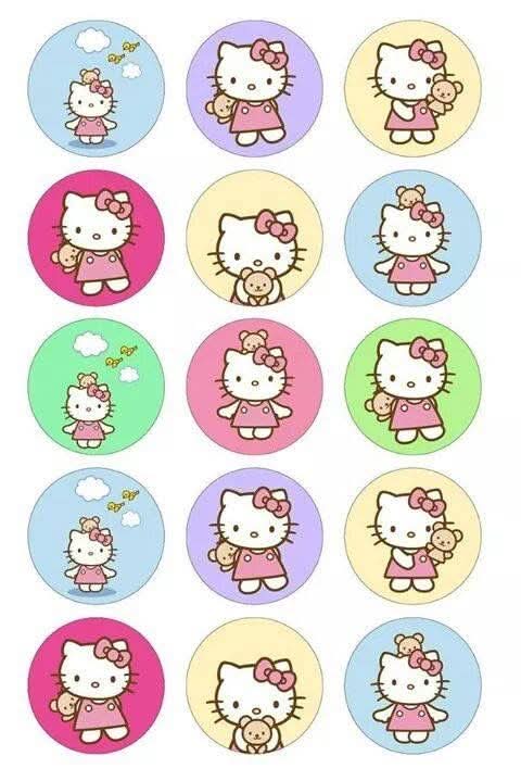 Imagine comestibila, vafa sau icing, format A4, Hello Kitty Imagini comestibile Naty Shop