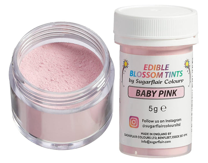 Sugarflair Blossom Tint Dust Lebensmittelfarbe Pulver Baby Pink - Lebensmittel Farbe Pulver Für Kuchenoberflächen, Zuckerpaste, Fondant, Zuckerguss, Schokolade, Buttercreme, Macarons Und Mehr-5G Coloranti Alimentari Naty Shop Default Title