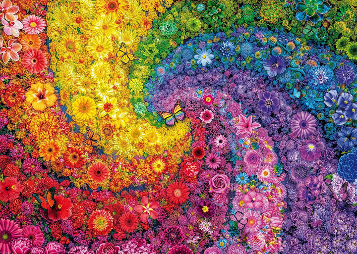 Schmidt Spiele 59744 Vârtej colorat de flori, puzzle jigsaw 2000 piese Puzzle Naty Shop