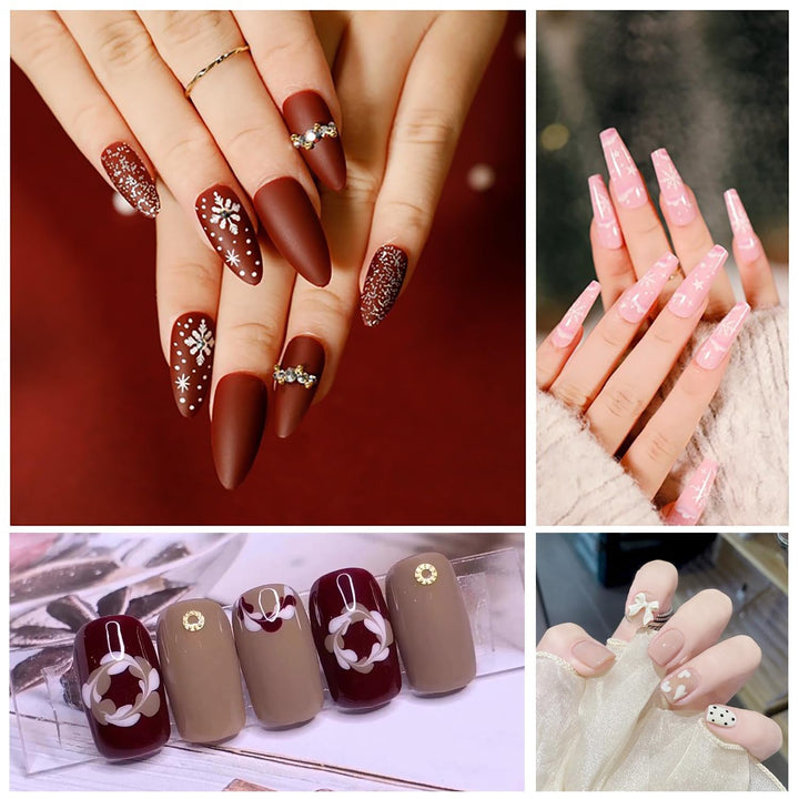 6 Stück Doppel-Ende Nagel Pinsel, Nageldesign Pinsel, Doppel-Ende Nail Art Pinsel Kit Professionelle Maniküre Werkzeuge Kit（Schwarz）