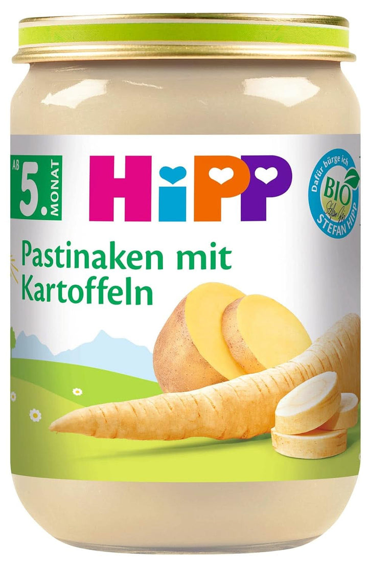 Hipp Organic Vegetables, piure din legume, pachet de 6 x 125 grame sau 6 x 190 grame Mama si Copilul Naty Shop 6 x 190 grame Pătrunjel cu cartofi