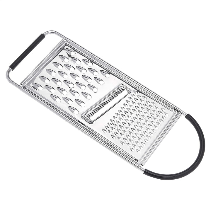 Răzătoare de brânză pătrată robustă din oțel inoxidabil, cu bază antiderapantă Peeler Naty Shop 2-Seitig