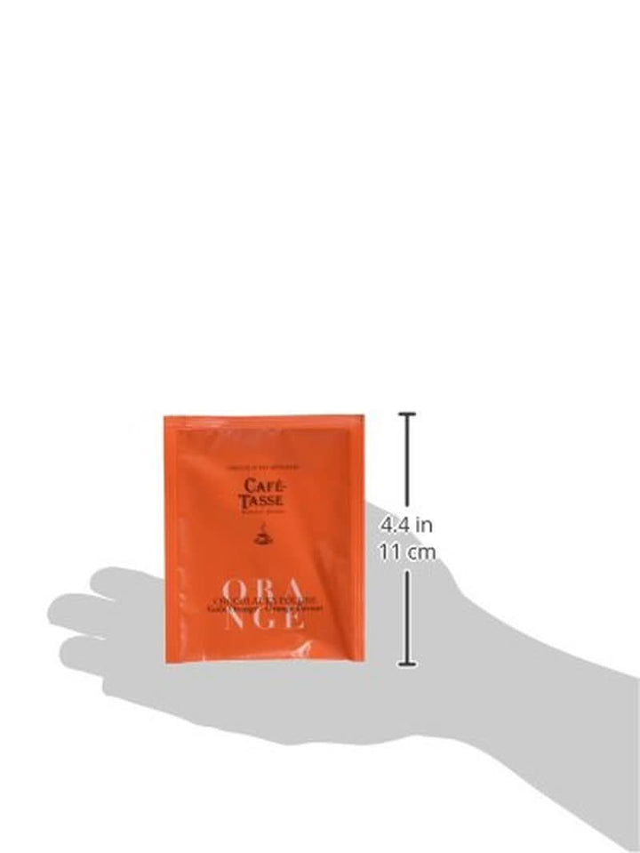 Ciocolată de băut cu aromă de portocale Café Tasse 20 pliculețe, 1 pachet (1 X 400 G) Cacao si Ciocolata Calda Naty Shop