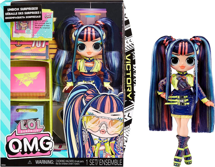 L.O.L. Surpriză! OMG Fashion Doll Pearla cu 15 surprize - păpușă cu modă și accesorii în stil sirenă - pentru copii de la 4 ani Papusi Naty Shop Victorie