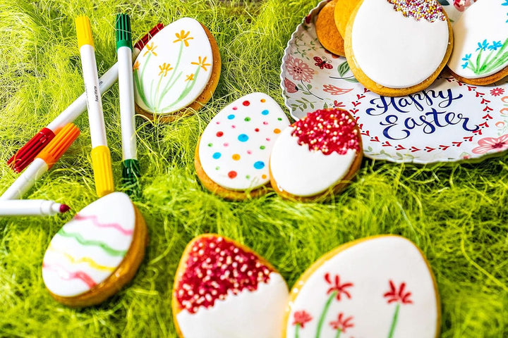 RUF, Set 8 carioci alimentare cu 2 varfuri Coloranti Alimentari Naty Shop