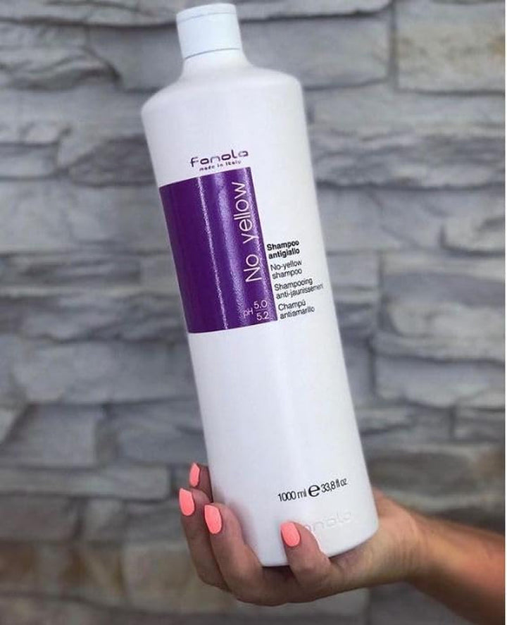 Fanola No Yellow Silver, Șampon împotriva petelor galbene, 1000 ml Duș și baie Fanola