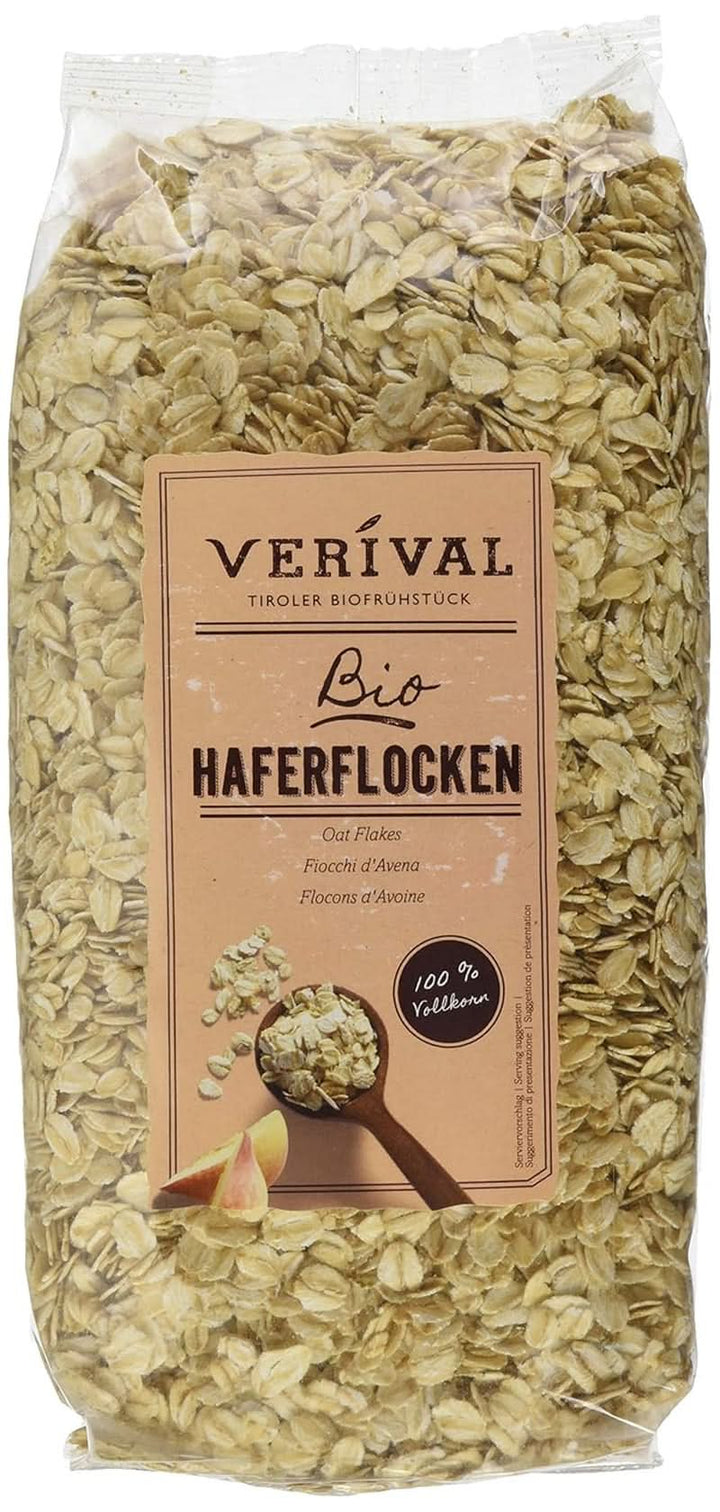 Fulgi de ovăz Verival - Organic, pachet de 6 x 500 grame Cereale Naty Shop
