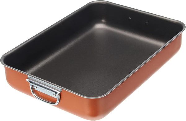 Tava de copt teflon Zecchino 40x28cm, aluminiu, multicolor, 40x28 Matrite si tavi pentru copt Naty Shop