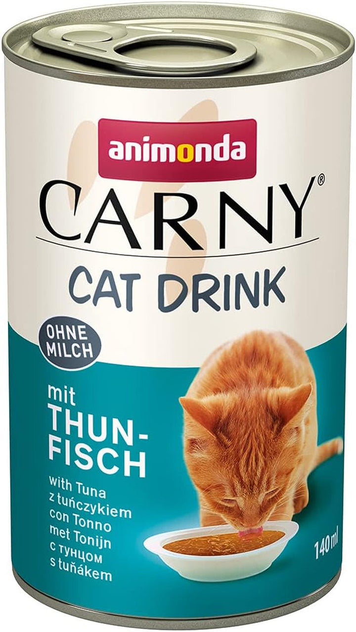 Animonda Carny Drink Cat Snack Drink Mix (8 X 140ml), supă pentru pisici, gustare pentru pisici fără lapte, cereale fără zahăr