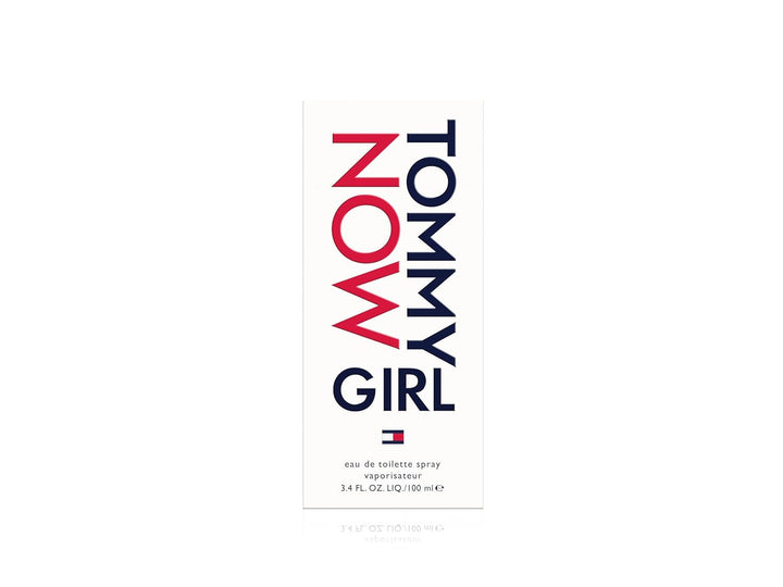 – TOMMY NOW GIRL Eau De Toilette 100 ml – Parfum pentru femei – Aromă floral-fructată – Proaspăt și cu note citrice – într-o sticlă de sticlă albă