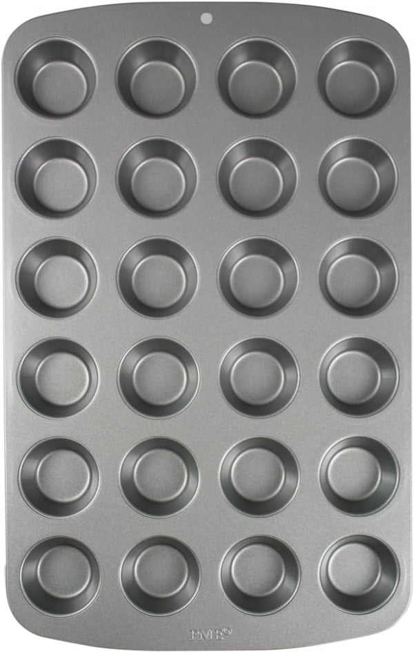 CSB111 Antihaftbeschichtete Mini-Muffinform Mit 24 Löchern Aus Karbonstahl, Edelstahl, Silver, 39.4 X 24.6 X 2.1 Cm Matrite si tavi pentru copt Naty Shop 39.4 X 24.6 X 2.1 Cm Einzeln