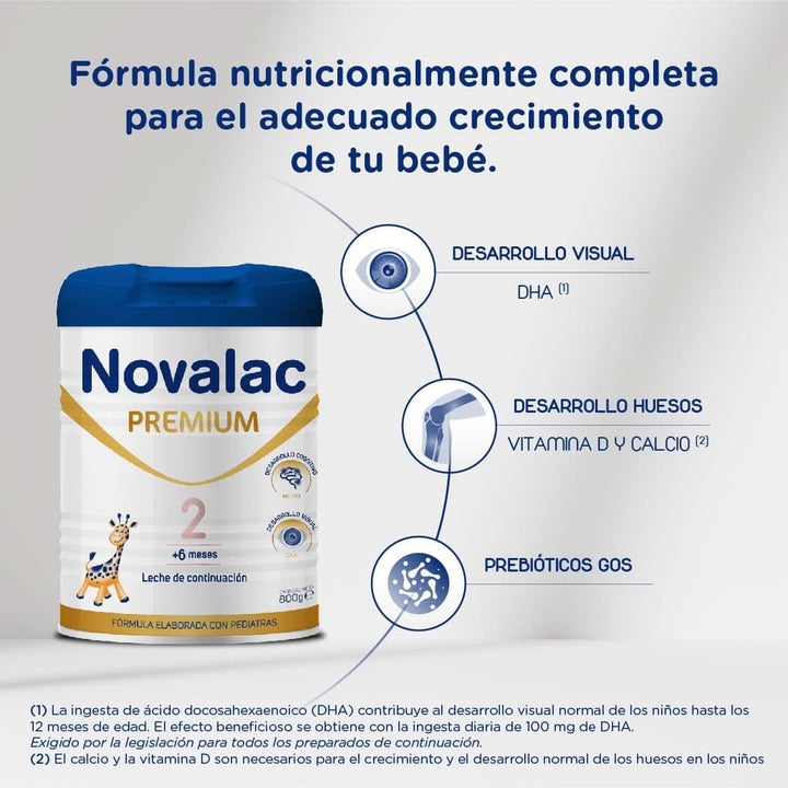 Novalac Premium 2 Messenger, lapte praf, 800 grame Mama si Copilul Naty Shop