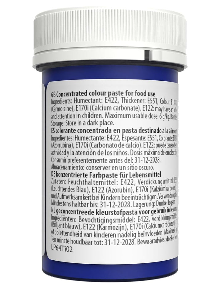 Sugarflair Lebensmittelfarbe Pasta Pastel Glockenblumeblue, Pasta Lebensmittel Farbe Für Fondant Und Marzipan, Spectral Concentrated Paste Colours - 25G Coloranti Alimentari Naty Shop
