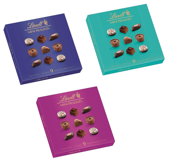 Ciocolată Lindt - Nougat Mini Pralinés, 165 grame, cutie cu 36 de praline Bomboane de Ciocolata Naty Shop 44 G Amestec
