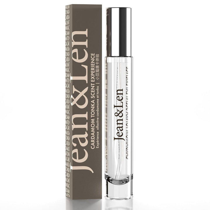 Jean & Len Scent Experience Cardamom & Tonka, Apă de toaletă cu aromă de Cardamom și Tonka, Mini parfum practic, Ideal pentru călătorii, Sticlă de înaltă calitate, 10 ml