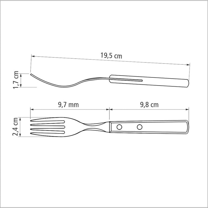 Set de tacâmuri pentru grătar Tramontina, 14 piese, din oțel inoxidabil, set pentru grătar cu tacâmuri pentru friptură Bucatarie Naty Shop