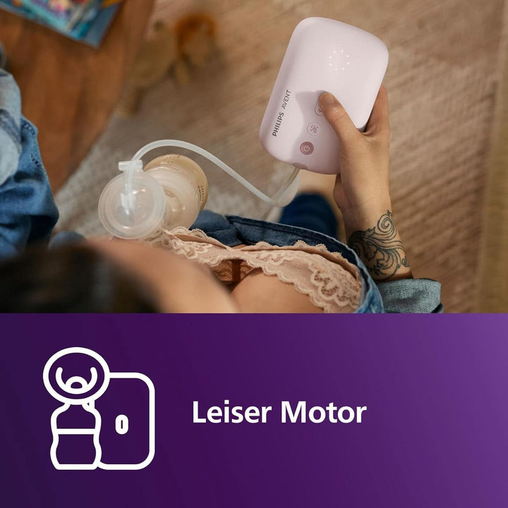 Philips Avent Elektrische Natural Motion Milchpumpe - Set Zum Abpumpen, Aufbewahren Und Füttern Inkl. Flaschen, Schnuller Und Becher (Modell SCD340/31) Accesorii Hrana si Alaptare Bebe Naty Shop