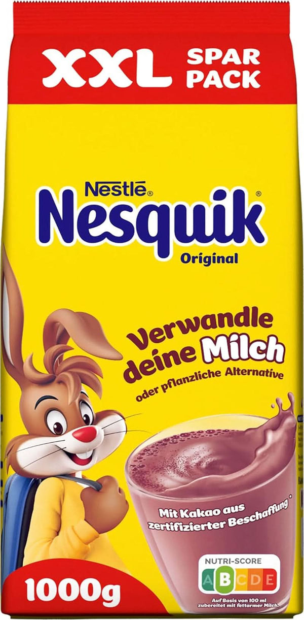 Nestlé , Pudră de cacao pentru amestecat în lapte, 1 Kg Cacao si Ciocolata Calda Naty Shop