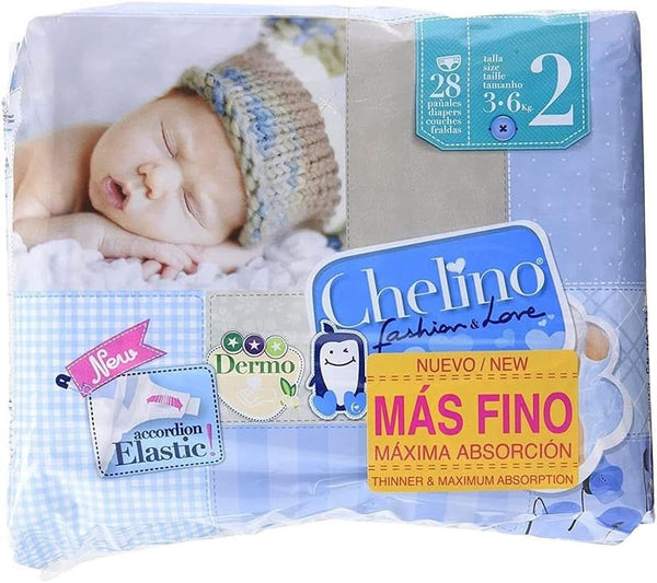 Scutece Chelino Lindas Fashion and Love Mini, mărime. 2 (3-6 kg), (6 pachete*28 bucăți) Mama si Copilul Naty Shop