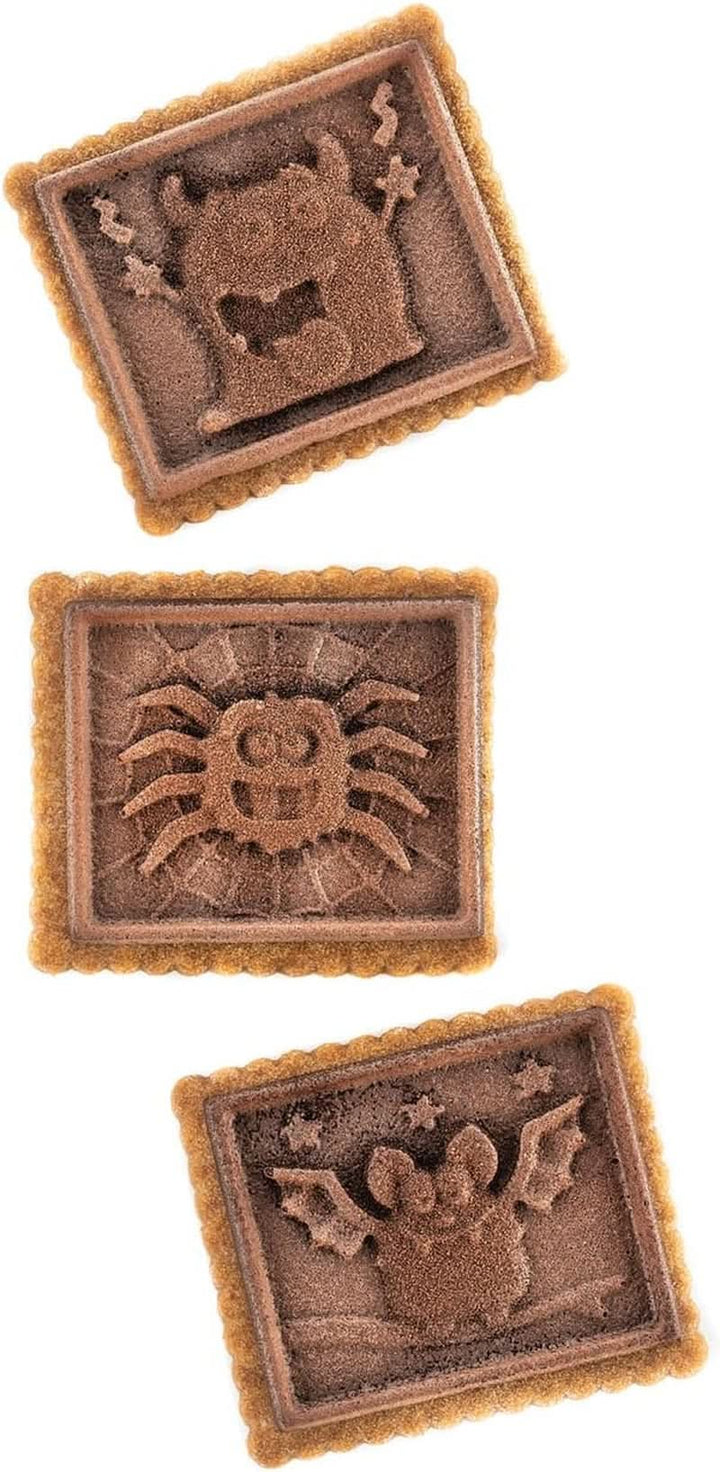 Silikomart 22.172.77.0165 CKC, 12 Monstri de Ciocolata pe Biscuiti Bucatarie Naty Shop