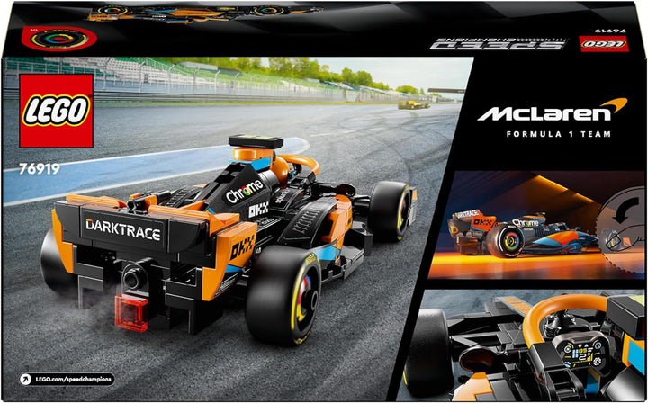 LEGO Speed Champions Mclaren Formula 1 mașină de curse 2023, jucărie pentru copii cu vârsta de peste 9 ani, băieți și fete cărora le place să se joace independent, model de vehicul construibil, decor pentru camera copiilor 76919 Seturi de constructie Besuche den LEGO-Store