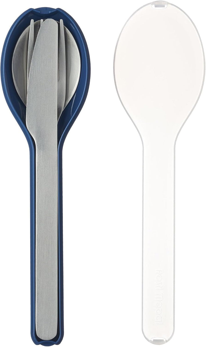 Mepal - Set tacâmuri 3 piese Ellipse, pentru călătorii Bucatarie Naty Shop Nordic Denim