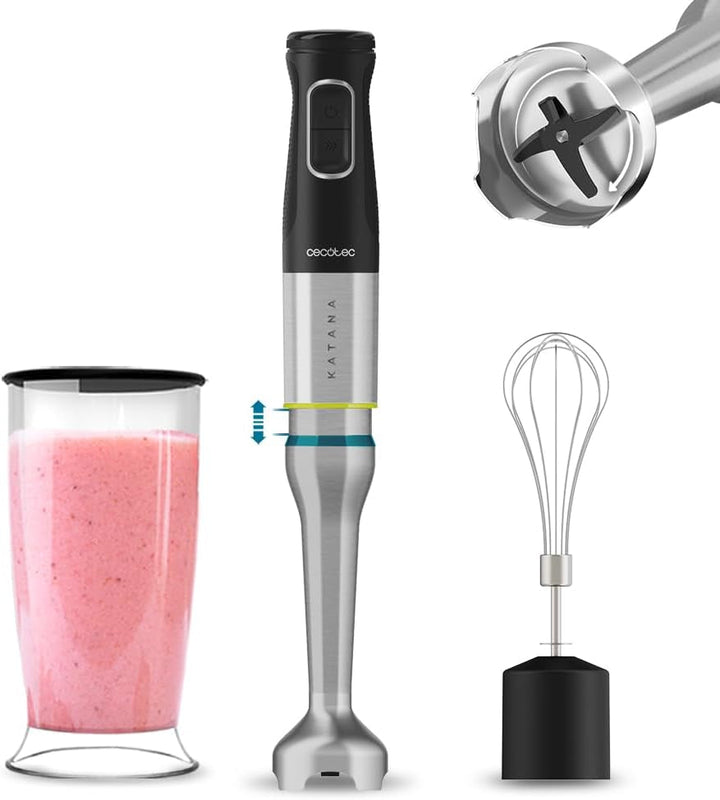 Mixer manual Cecotec Katana 15 Totaldestroy Smash B. 1500 W Mama si Copilul Naty Shop 1200 W | Negru 2 Accesorii