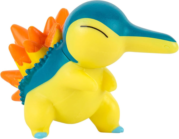 Pokémon PKW2578 - Battle Figure Multipack - pachet de 4 cu Pikachu, Endivie, Karnimani, Feurigel, figuri detaliate oficiale, 5 cm fiecare Action figures Naty Shop