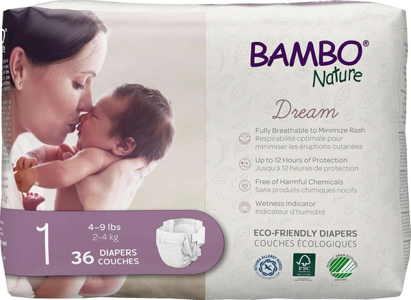 Scutece Premium pentru bebeluși - ambalaj francez/englez, mărimea 1, 36 de bucăți Mama si Copilul Naty Shop 36 1