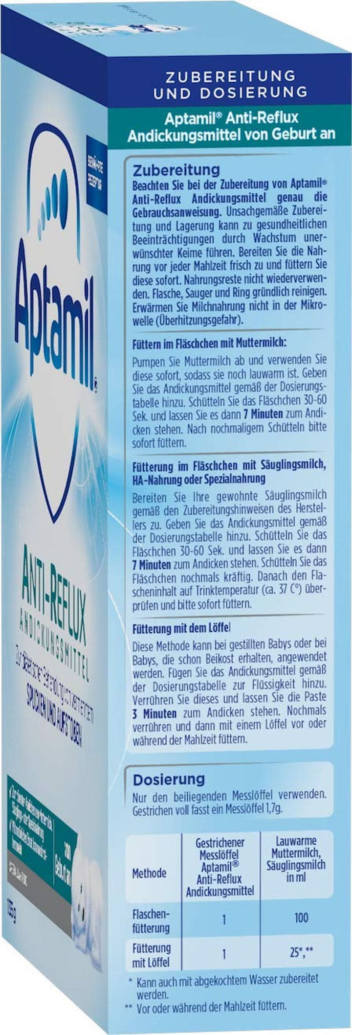 Agent de îngroșare Aptamil AR de la naștere, pachet de 6 (6 x 135 g) Mama si Copilul Naty Shop