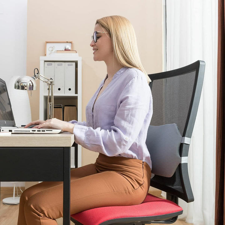 Innovagoods® Pernă lombară din gel cu husă detașabilă Glushion oferă suport lombar optim cu funcție de pernă lombară, gel și husă detașabilă. Ideală pentru acasă și la serviciu. Perne lombare Naty Shop